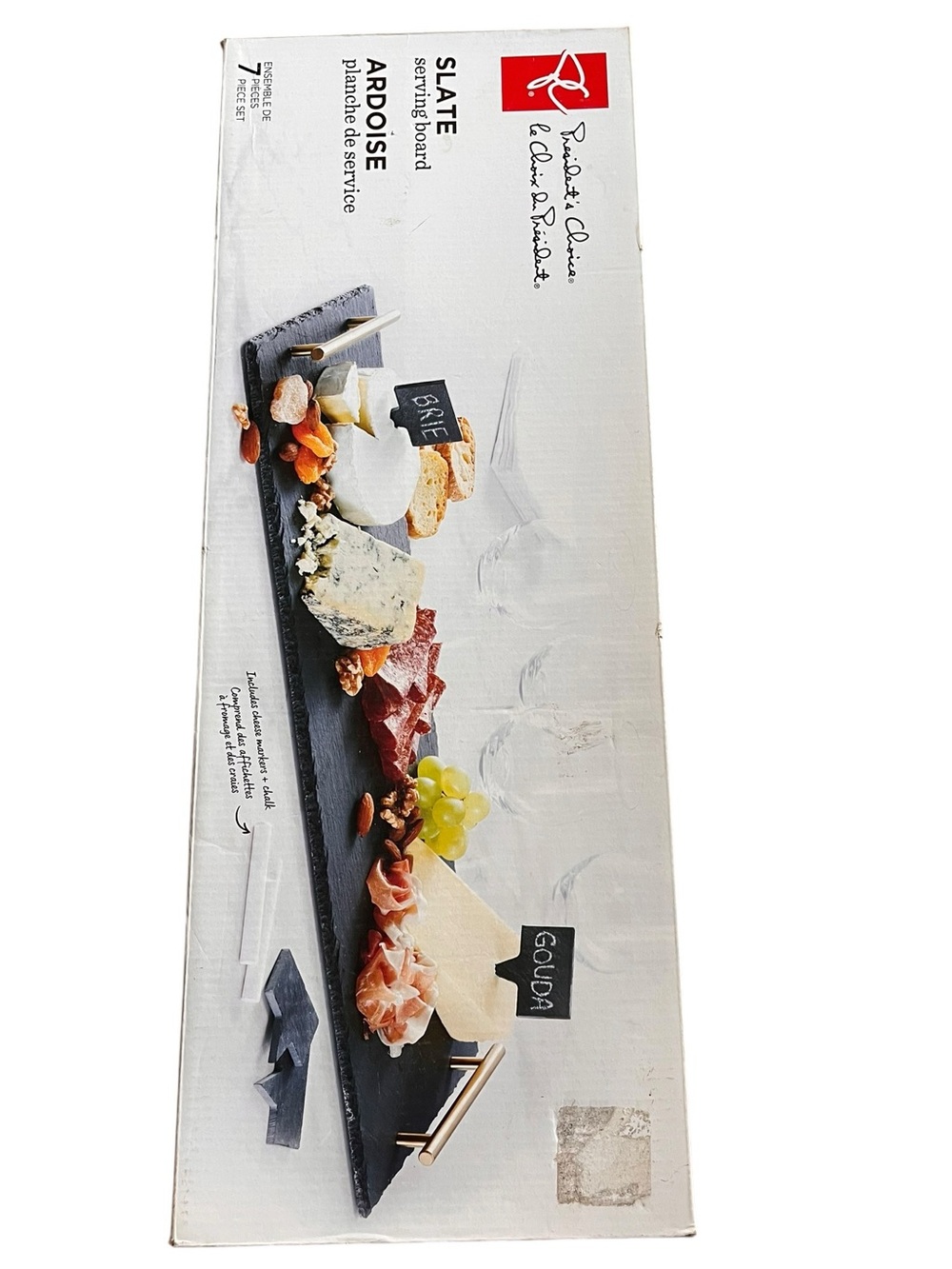 Charcuterie board 
President's Choice Slate Serving Board Set Black Slate
New
